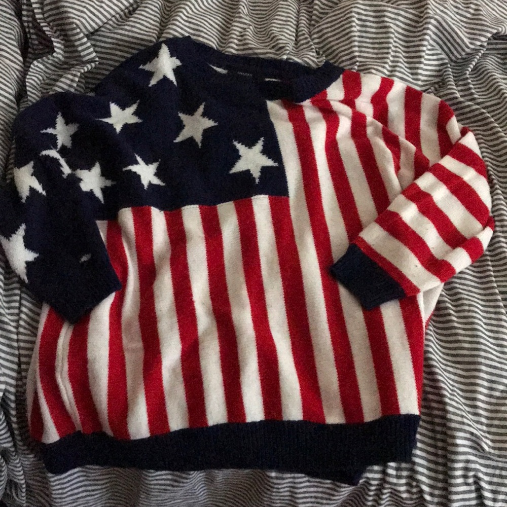 American flag sweater